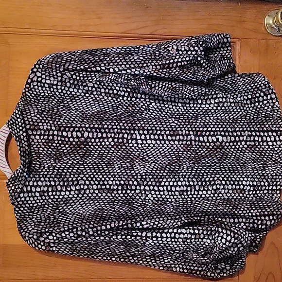 Rebecca Malone women's large petite. Black pink and white. - Picture 4 of 6